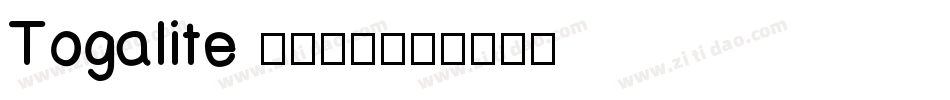Togalite トガリテ字体转换